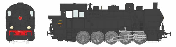 REE Modeles MBE-008 - French Steam Locomotive Class 050 TB 11 of the SNCF, NORTH La Plaine Era III - DCC/AC Sound & Dynam